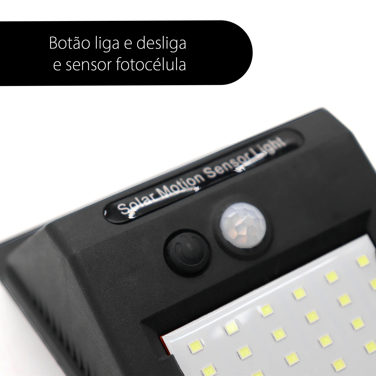 Luminária Solar com Sensor de Presença 30 LEDs para Área Externa - Imagem 4