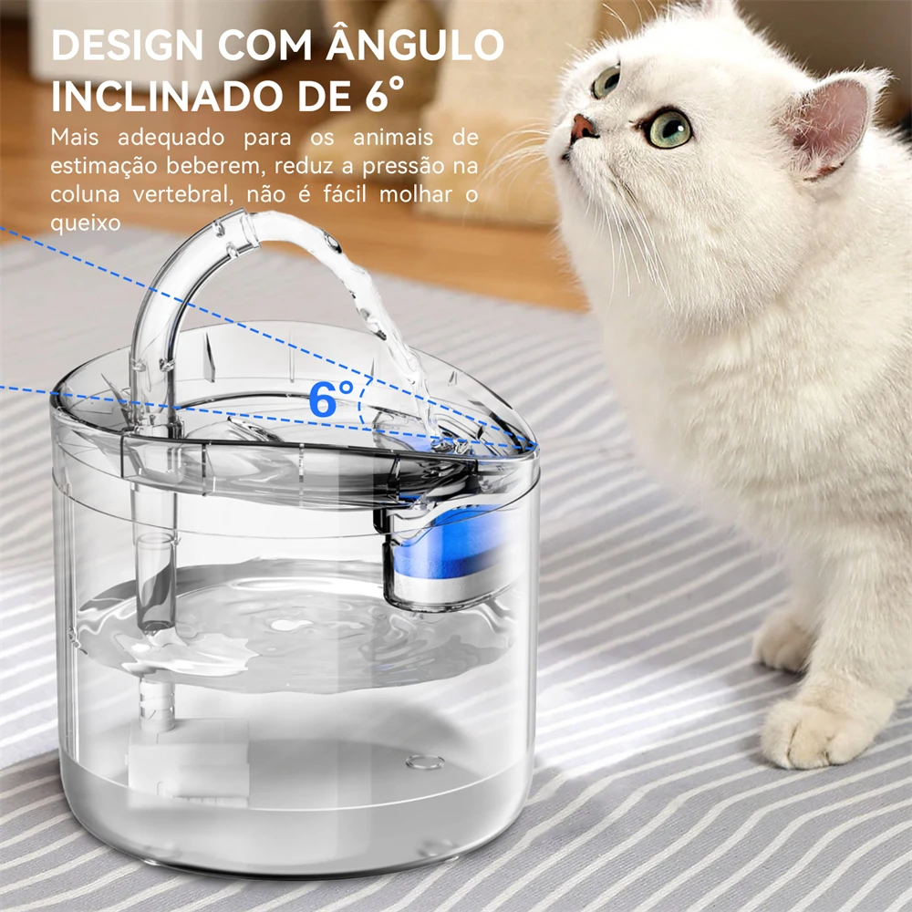 Bebedouro Automático para Gatos 2L com LED e Água Corrente - Imagem 4