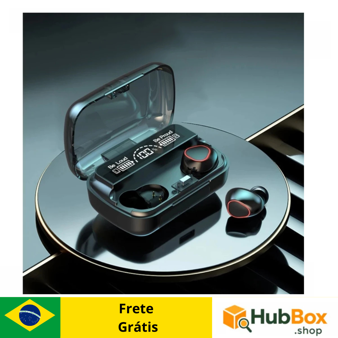 Fone Bluetooth TWS 5.1 com Display LED e Estojo Recarregável - Imagem 2