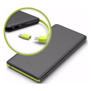 Power Bank 10000mAh Slim com LED Portátil e Alta Performance