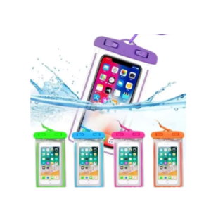 Kit com 5 Capas Impermeáveis para Celular — Proteção Contra Água, Areia e Poeira
