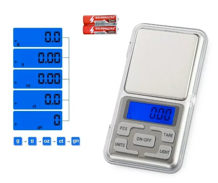 Mini Balança Digital de Alta Precisão 0,1g a 500g Portátil - Imagem 3