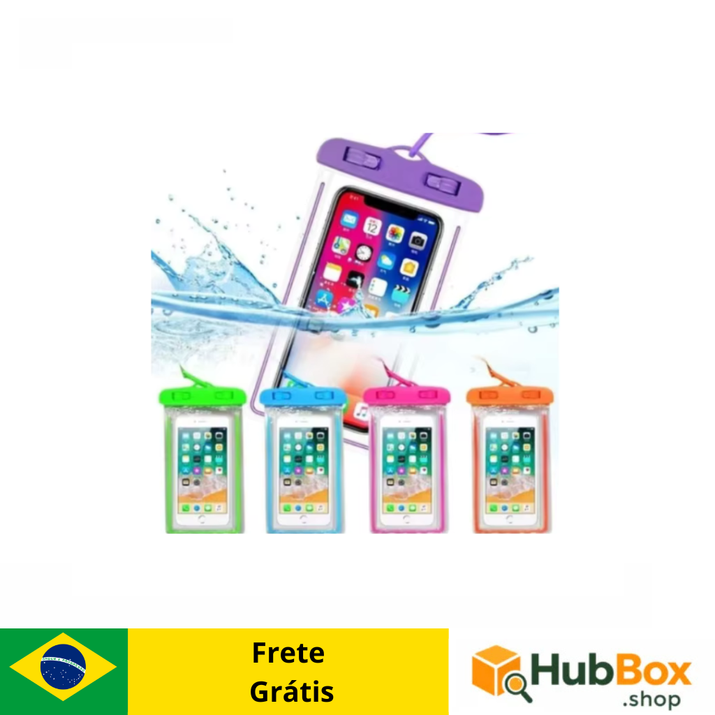 Kit com 5 Capas Impermeáveis para Celular — Proteção Contra Água, Areia e Poeira - Imagem 2